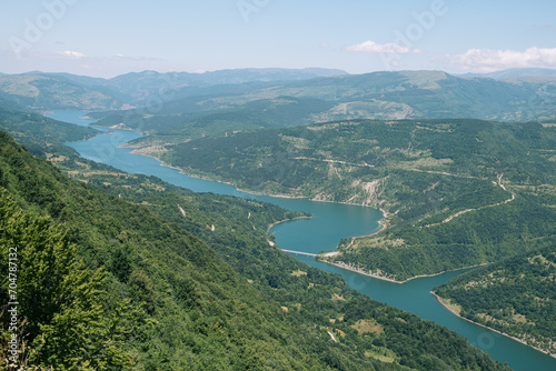 View of Lake Zavoj on a sunny summer day © DaliCeMedia