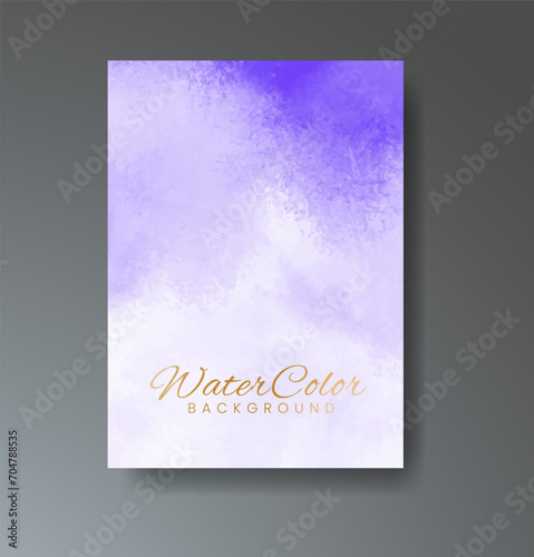 Cover template with watercolor background. Design for your cover, date, postcard, banner, logo.