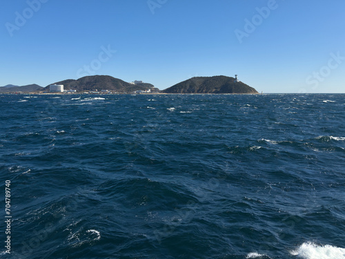 伊勢湾フェリーの船上からの眺め