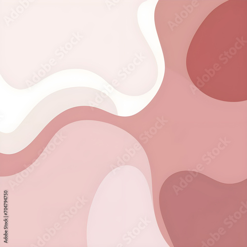 The background is white and pink with small patterns. A little, minimalist style. (ID: 704794750)