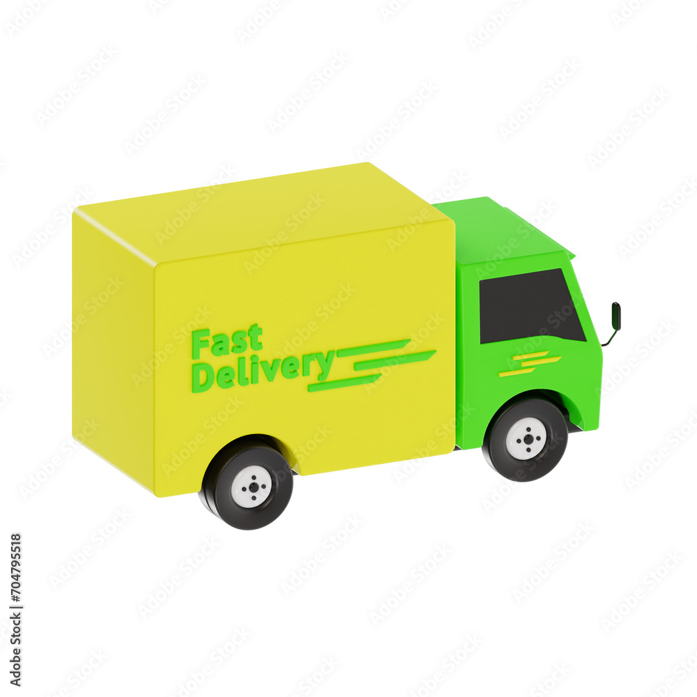 3d delivery truck, 3d render icon illustration, transparent background, technology ecommerce 3d delivery truck, 3d render icon illustration, transparent background, technology ecommerce