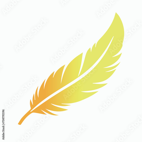Logo design with feather and company name, for a writer or publishers