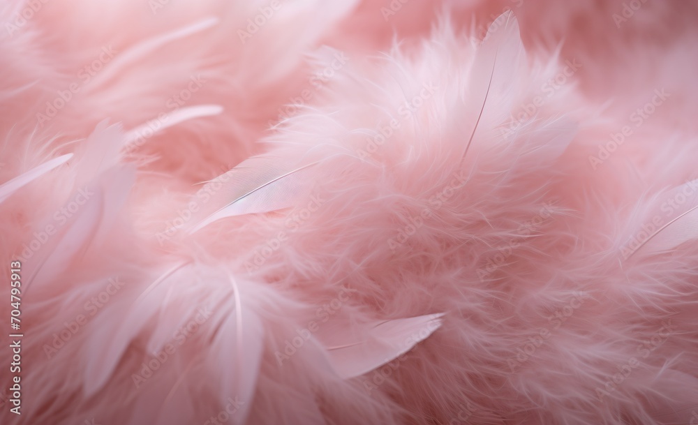 Pale pink fluffy feathers background texture Pale pink fluffy feathers background texture