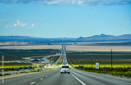 
Driving to Las Vegas on Interstate 15 - California, USA
