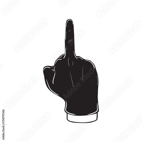 Hands gestures vector cartoon illustration 