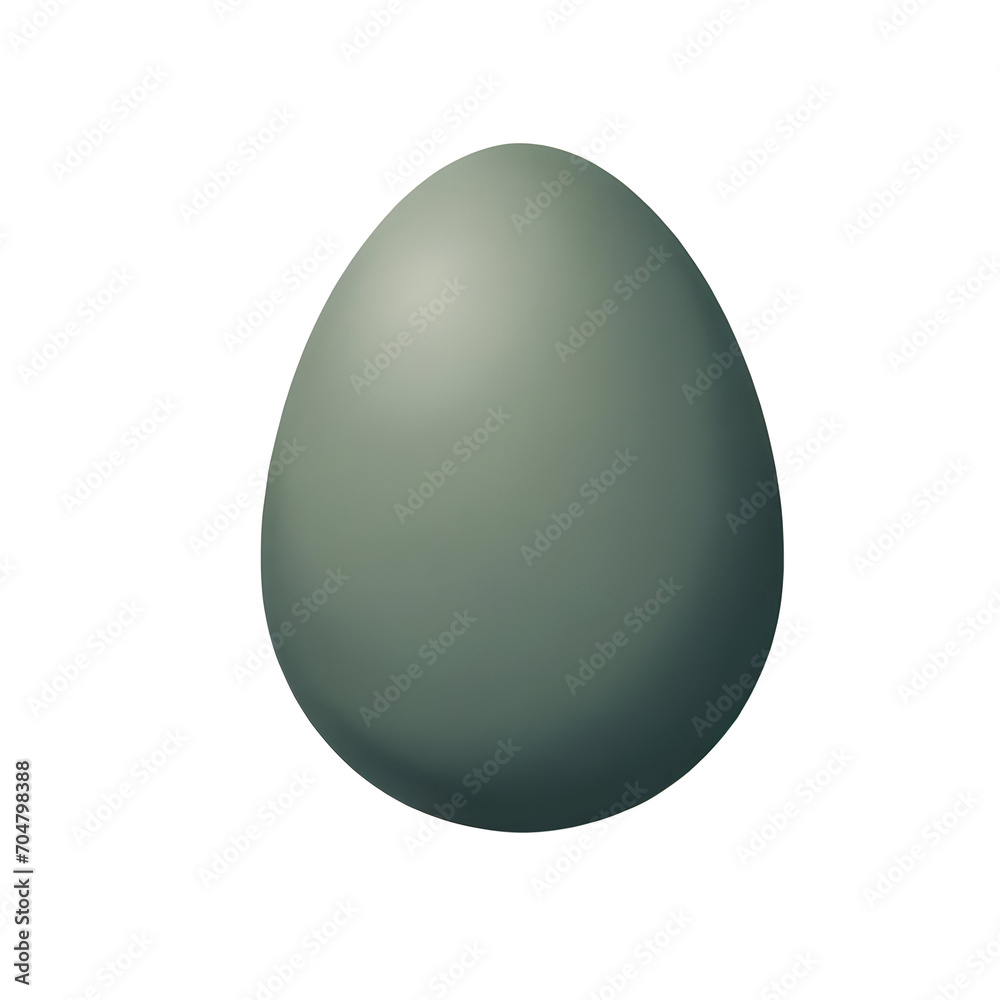 Easter egg isolated on a transparent background
