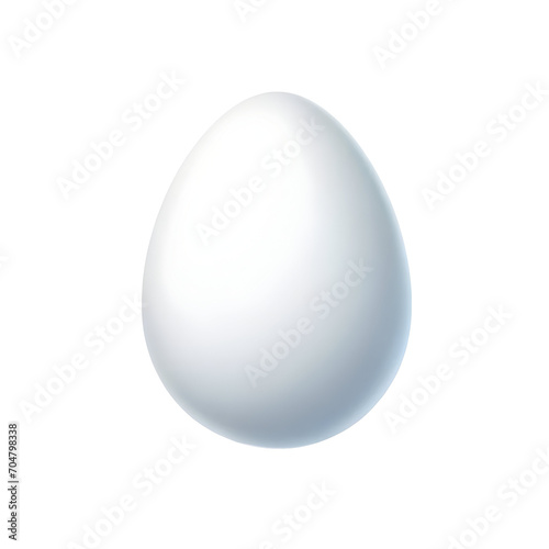 white Easter egg isolated on a transparent background
