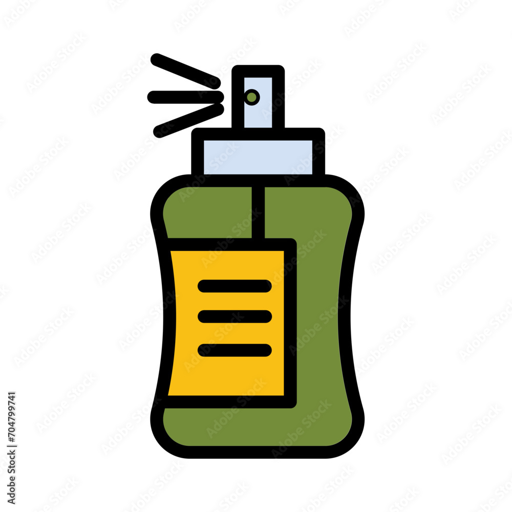 Beauty Bottle Spray Filled Outline Icon Beauty Bottle Spray Filled Outline Icon