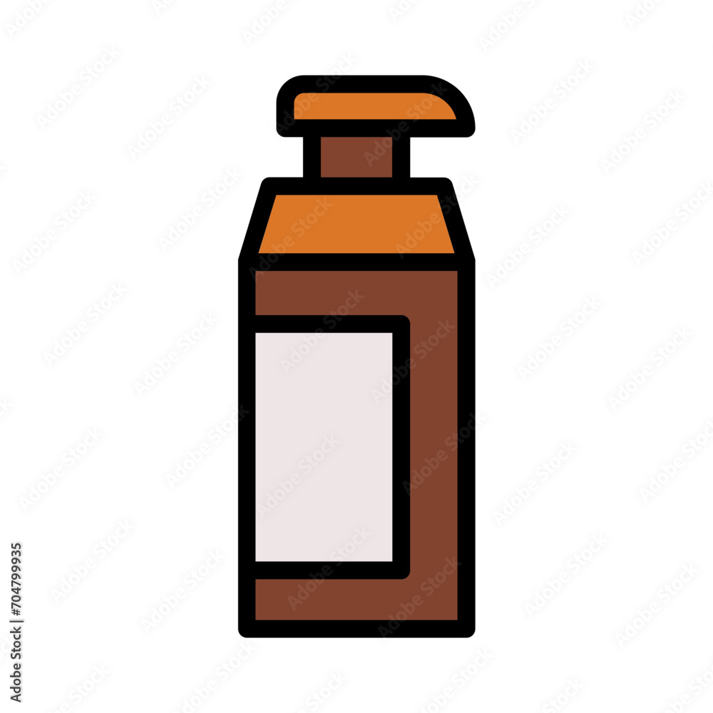 Spray Bottle Care Filled Outline Icon