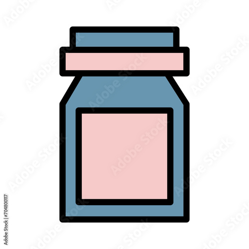 Acne Drug Pill Filled Outline Icon