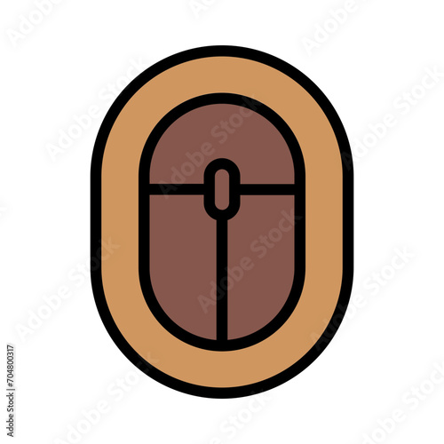 Ancient Cairo Egypt Filled Outline Icon