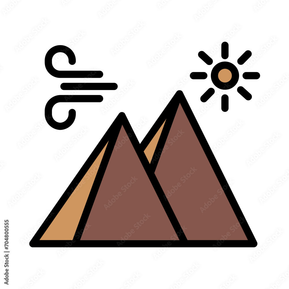 Africa Ancient City Filled Outline Icon Africa Ancient City Filled Outline Icon