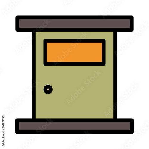 Door City Park Filled Ouline Icon