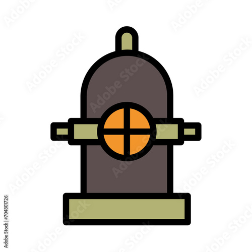 Fire City Park Filled Ouline Icon
