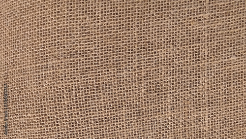 burlap texture background. Closeup of brown textured surface