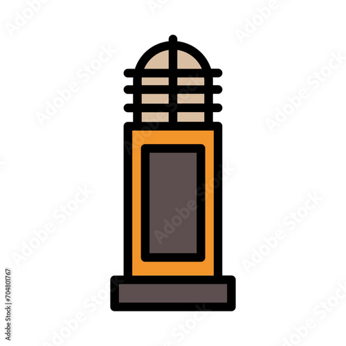 Lamp City Park Filled Ouline Icon