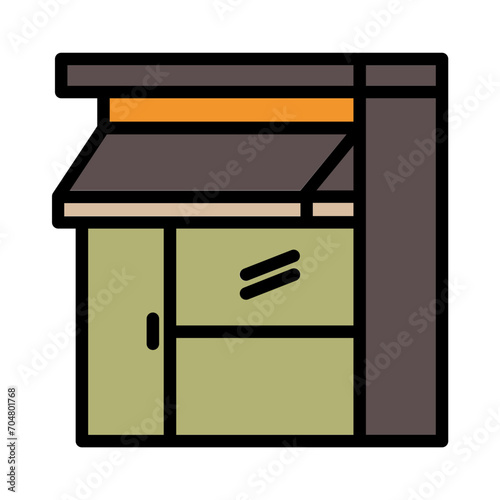 Market City Park Filled Ouline Icon