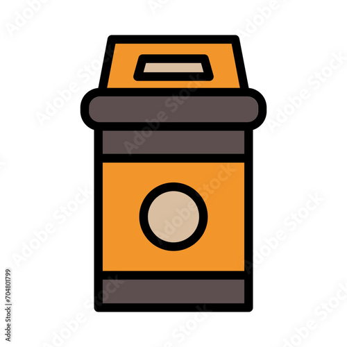 Trash City Park Filled Ouline Icon