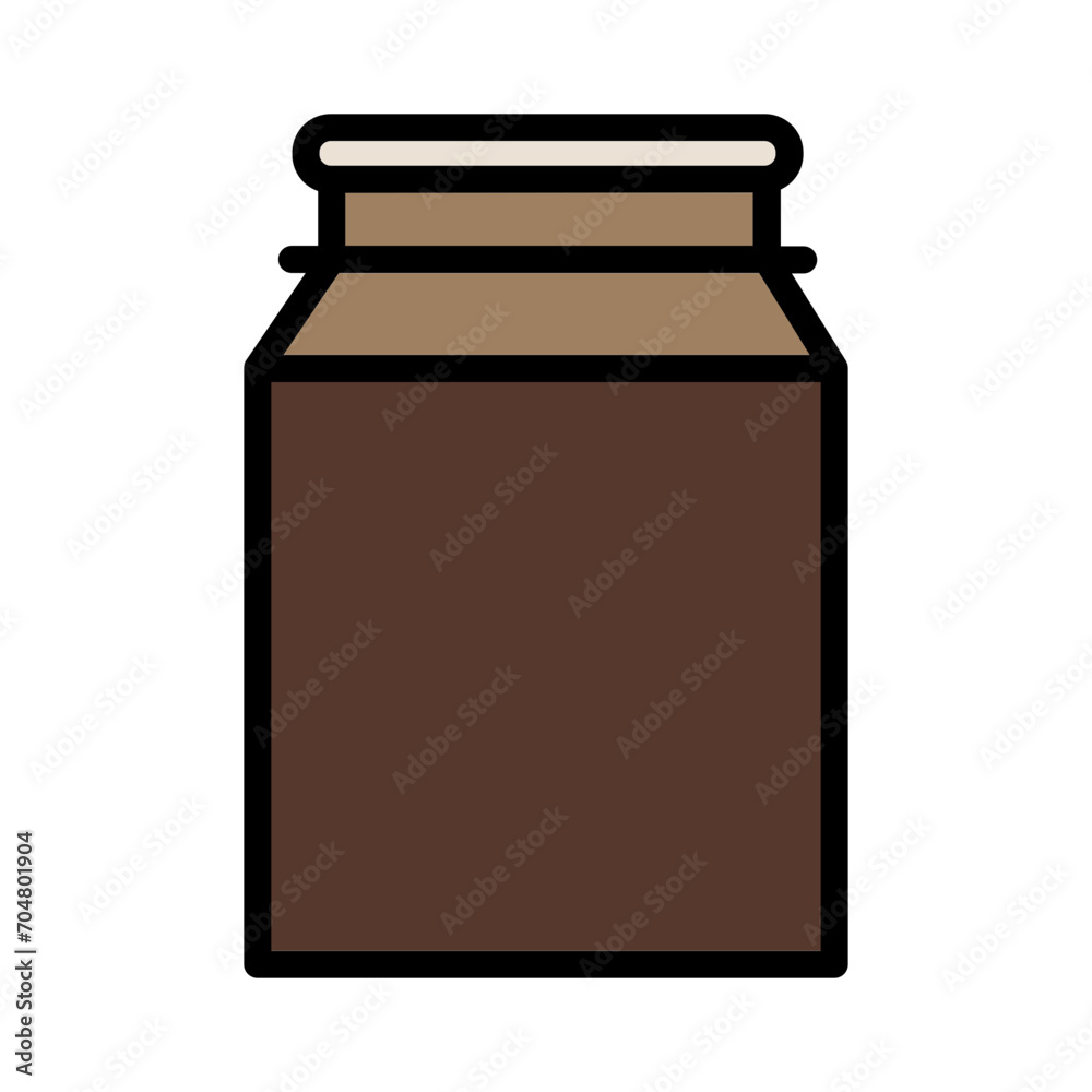 Bottle Can Jar Filled Outline Icon