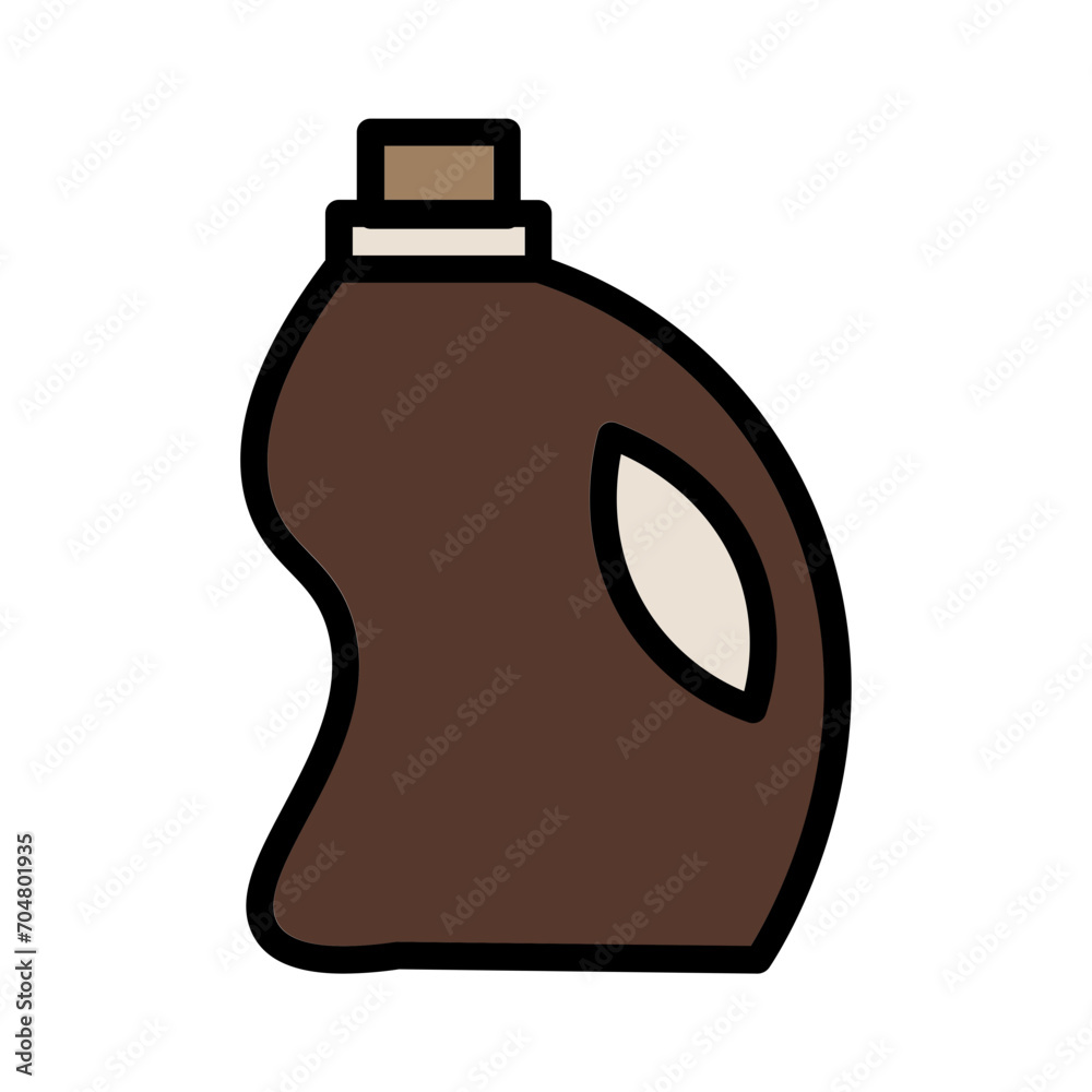 Fototapeta premium Bottle Can Jar Filled Outline Icon