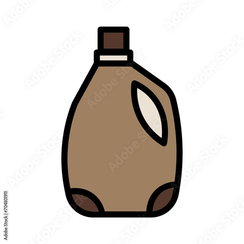 Bottle Fabric Jar Filled Outline Icon