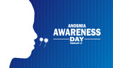 Anosmia Awareness Day Vector Template Design Illustration. February 27. Suitable for greeting card, poster and banner