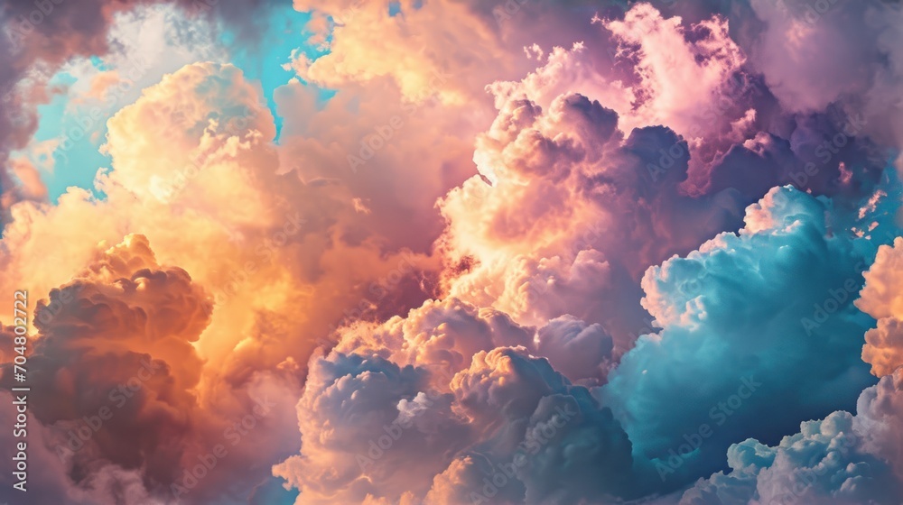 a sky filled with lots of clouds with a plane flying in the sky in the middle of the clouds and the sun in the middle of the clouds. a sky filled with lots of clouds with a plane flying in the sky in the middle of the clouds and the sun in the middle of the clouds.