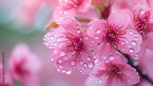 floral background, cherry blossoms, springtime, bokeh