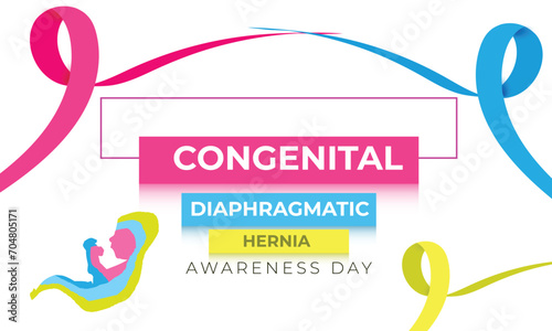 Congenital Diaphragmatic Hernia Action Day. background, banner, card, poster, template. Vector illustration. photo