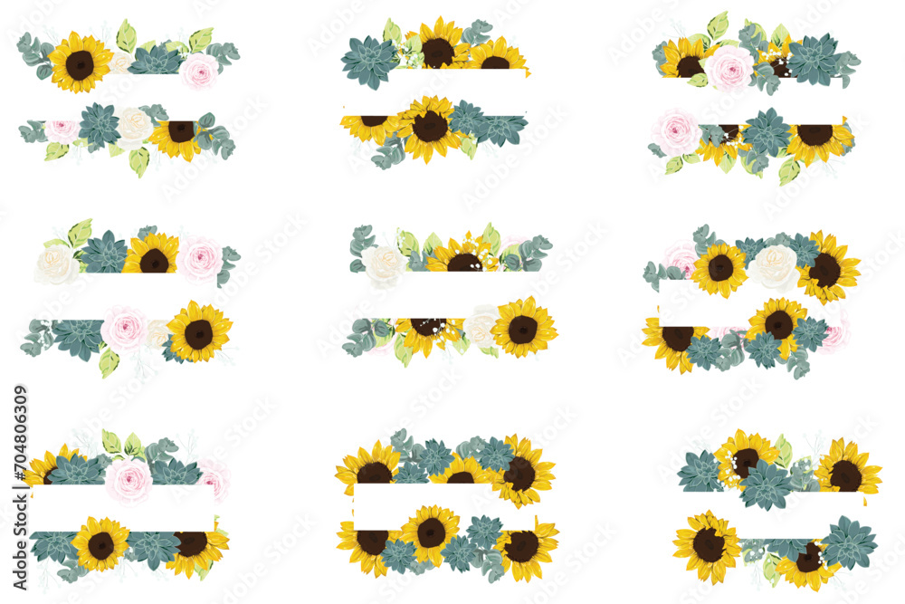 watercolor arrangements with small flower. Botanical illustration minimal style. watercolor arrangements with small flower. Botanical illustration minimal style.