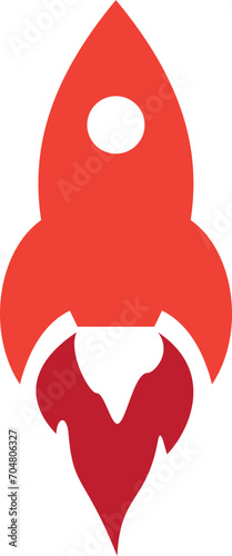 Rocket icon, spaceship.