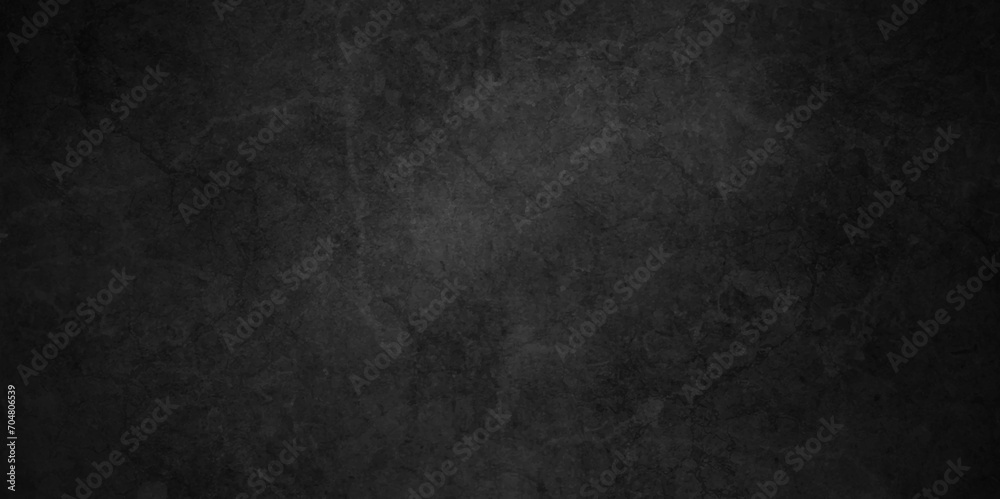 Abstract dark black rough material old overlay grunge wall vintage texture dark gray charcoal blackboard. dark black backdrop dark color cement floor or concrete texture.