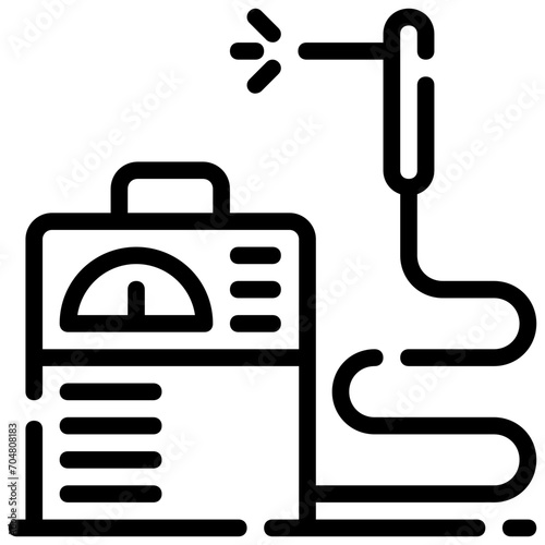welding machine outline vector icon