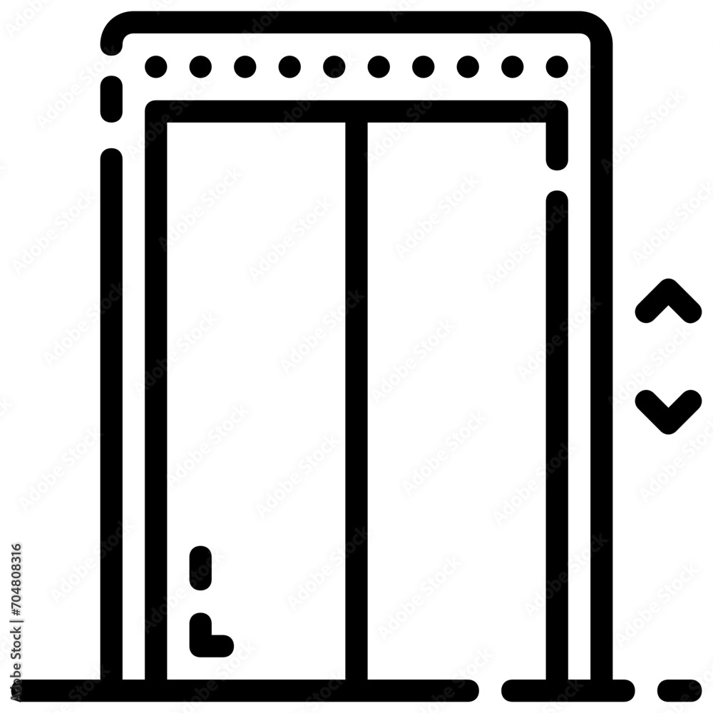 elevator outline vector icon elevator outline vector icon
