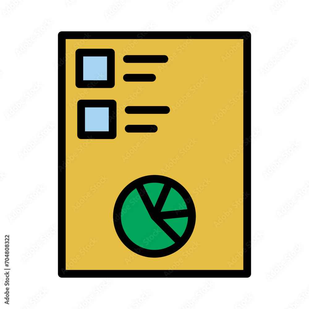 Chart Graph Report Filled Outline Icon Chart Graph Report Filled Outline Icon