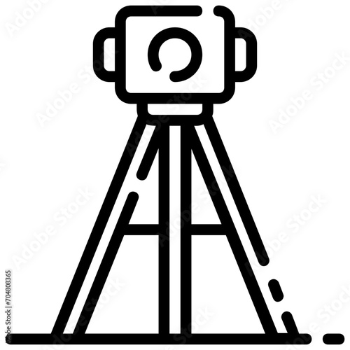 laser level outline vector icon