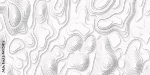 Topographic map. Geographic mountain relief. The stylized height of the topographic map contour. Abstract lines background paper texture Imitation of geographical map shades topography.