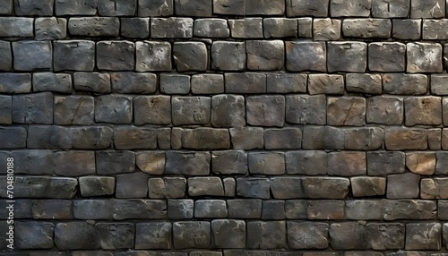 A detailed castle brick wall background photo