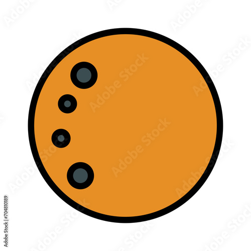 Astro Moon Stars Filled Outline Icon