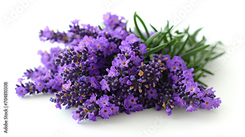 lavender flowers isolated on white background