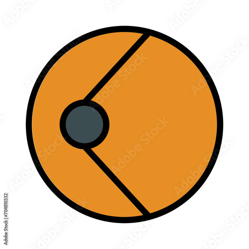 Helmet Space Suit Filled Outline Icon