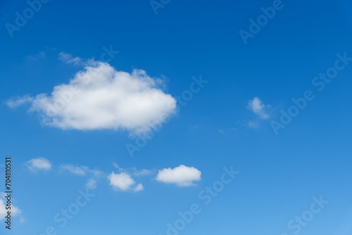 Blue sky with few clouds