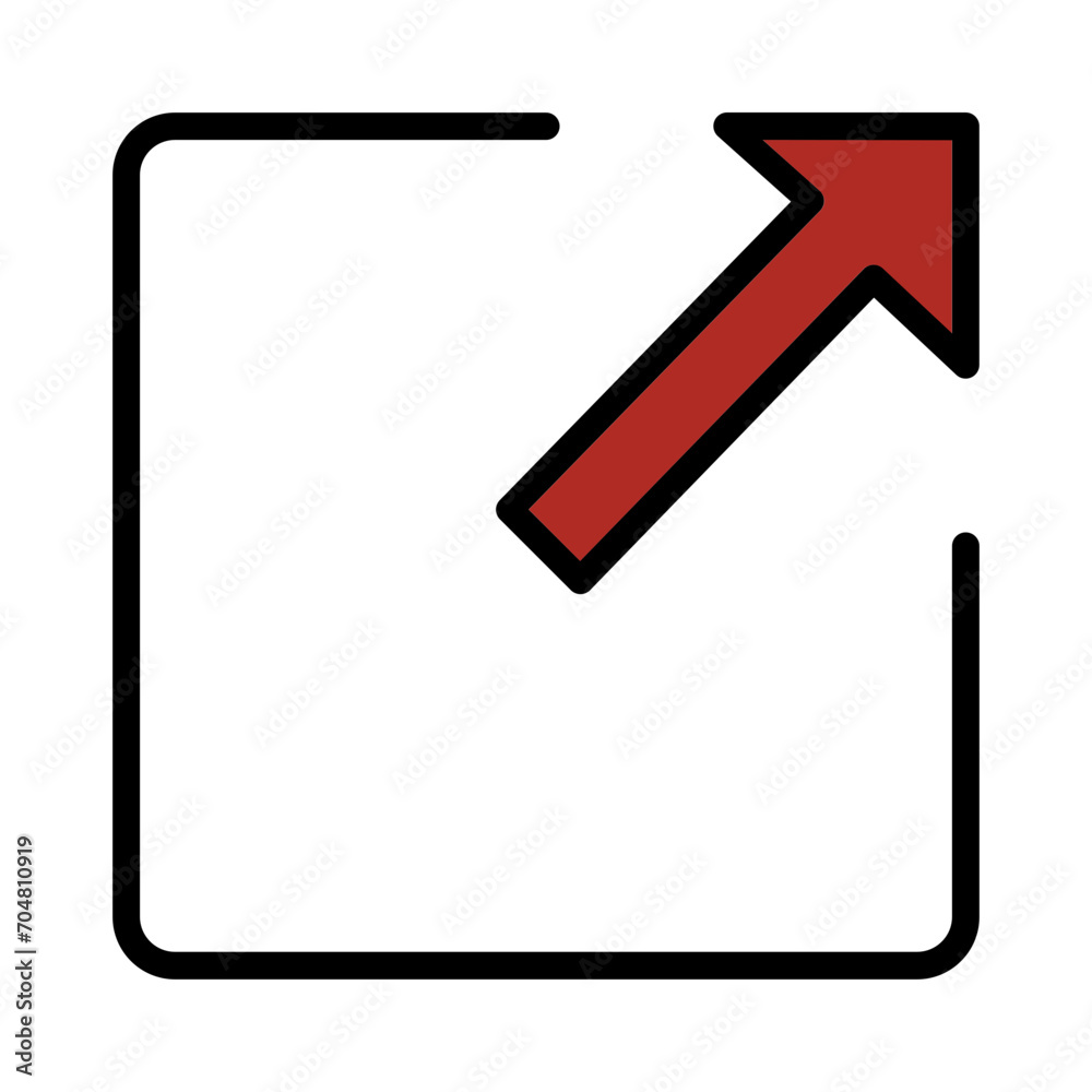 Arrow Arrows Curve Filled Outline Icon