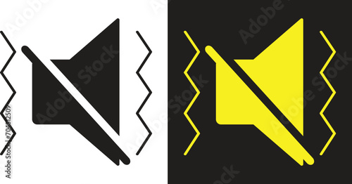 Mobile phone sound vibrating icon vector