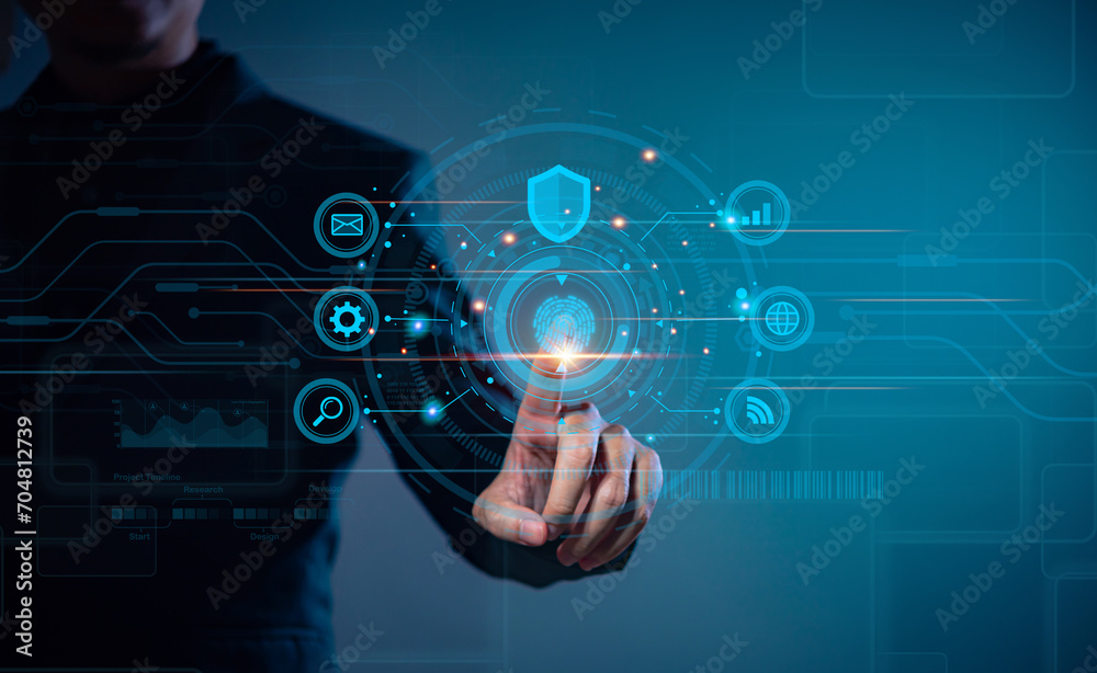 The finger scanning allows access to security and identification of big Data information and Cloud Computers, Security of future technology and Cybernetics on the Internet. The finger scanning allows access to security and identification of big Data information and Cloud Computers, Security of future technology and Cybernetics on the Internet.