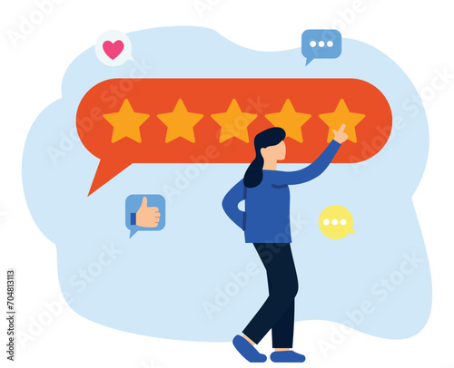 costumer give five star satisfying feedback