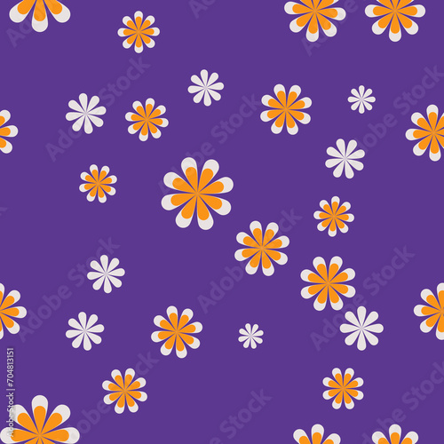Seamless Flowers Pattern for Background and Wallpaper.