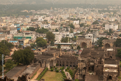 Historic fort of Nizam of India, ancient castle in Hyderabad, City of Nizam, Hyderabad | Golconda Fort, India