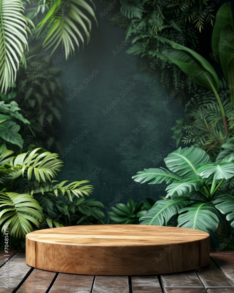a wooden table with pots of plants on it a wooden table with pots of plants on it