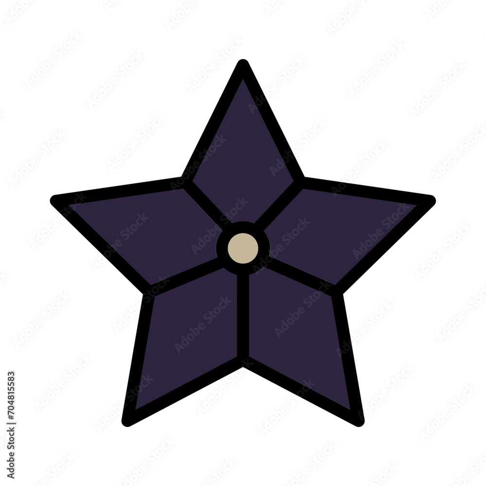 Line Light Star Filled Outline Icon Line Light Star Filled Outline Icon